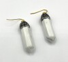 Natural Howlite Crystal Spike Shape Earring, Retail $300.00. - 2