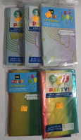 5 New | 321 Party! 54" x 84" Plastic Table Covers