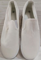 New | Size 8 Women's White Canvas Loafers