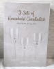 2 New in Box 3pc Sets of Household Glass Candlestick Goblets (8", 9", & 10" Tall) - 2