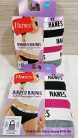 6 new pairs 2xl Hanes Ladies ribbed bikinis