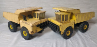 Two (2) Vintage 1970's Mighty-TONKA Steel XMB-975 Toy Trucks