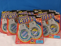 8 New | Plastic Toy Handcuffs w/ Key and Safety Release Button
