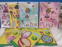 9 New | Kid's Toys Lot | Includes Magnetic Dress Up Kits & Crayola Stitch it Felt Crafts