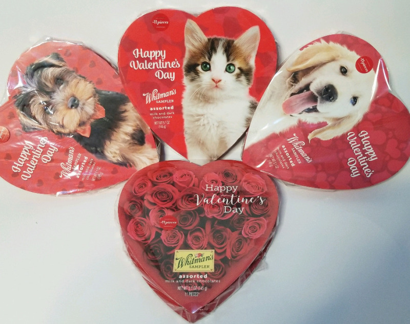 4 (5.1 oz) boxes of Whitman's Sampler chocolates