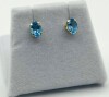 14KT Yellow Gold Natural Blue Topaz (1.5ct) Earring, Retail $500.00. - 2