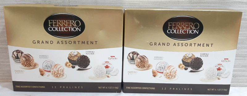 2 New Boxes of Ferrero Collection Grand Assortments (118g, Best Before February 23rd 2025)