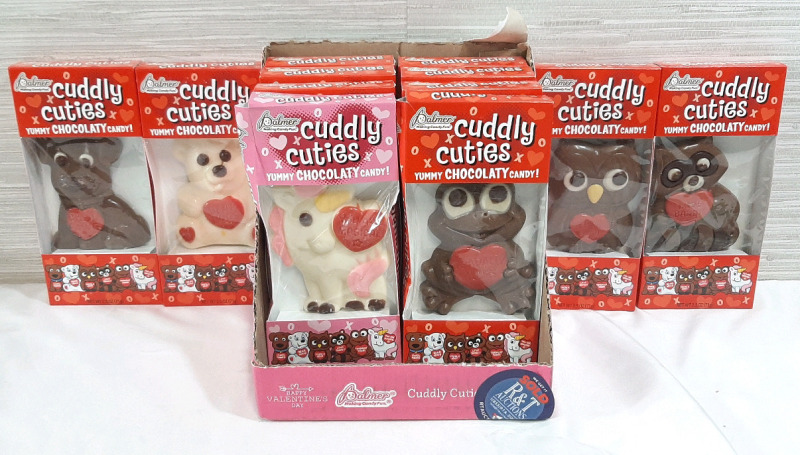 Box of 12 Palmer Cuddly Cuties Chocolates (71g Each, No Best Before)