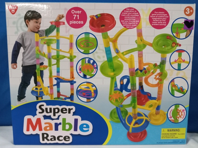 New | PLAY: Super Marble Race | Over 71 Pieces