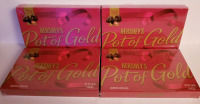 4 new 4.3 oz Hershey's POT OF GOLD chocolates bb 05/05/2026