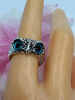 Bid Blue Eyes Owl Ring Adjustable Open Back Woot - 3
