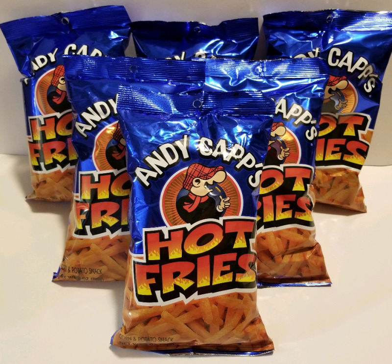 6 (3 oz) bags ANDY CAPP'S HOT FRIES bb Sept 2025
