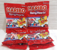 6 New Packs of Haribo Berry Hearts Gummi Candies (88g each, Best Before February 2026)
