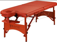 New In Box | 25" Master Massage Newport Portable Massage Table Package with Denser 2.5" Cushion W/ Steel Support Cables, Pillows & Accessories * Retails $500+ *