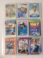 1980 - 1994 Toronto Blue Jays MLB Baseball Trading Card Singles . 108 Trading Cards