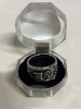 Stainless Steel Motorcycle Ring Black Engraved Eagle and Bike Design Size 10 - 5