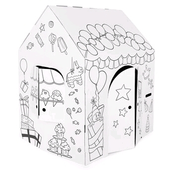 Easy Playhouse Indoor/Outdoor Composite Playhouse Stands Approx 32" Tall