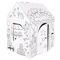 Easy Playhouse Indoor/Outdoor Composite Playhouse Stands Approx 32" Tall