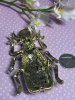 Statement Cyan Enamel Scarab Beetle Brooch with Sparkling Rhinestones Approximately 1.5 x 2.75 Inch - 4