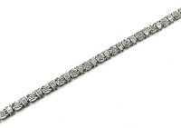 Sterling Silver Natural Diamond (0.25ct) Bracelet, W/A $855.00. Diamond is the birthstone for April.