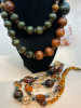 Statement Necklaces Signed Brooch Watch Earrings - 6