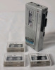 Vintage GE General Electric Microcassette Recorder w/4 Tapes (working) & Vintage Radio Shack Voice Meno Recorder (untested) - 2