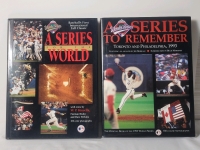 1992 Toronto Blue Jays A Series for the World & 1993 Toronto Blue Jays A Series to Remember . MLB Baseball World Series Hardcover Books