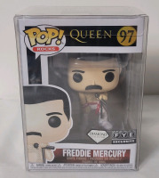 New - Funko Pop! Queen " Freddie Mercury " Vinyl Figure . Diamond Collection FYE Exclusive