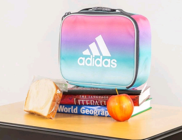 New | Adidas Foundation Insulated Lunch Bag Gradient Rose Tone Pink / White /Onyx Grey