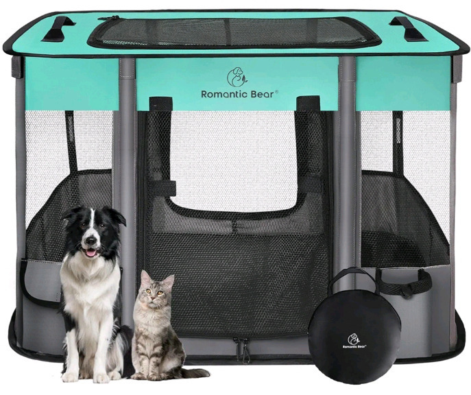 New in Box | Romantic Bear 43" x 33" x 23" Portable Pet Playpen