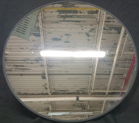 New | 2ft Modern Circle Mirror w/ Black Trim