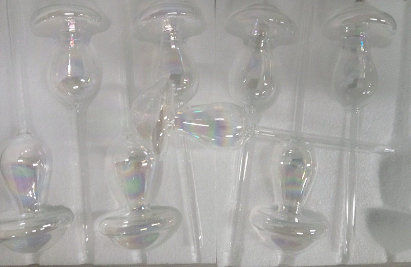 8 New in Box | 9" Lovely Transparent Mushroom Plant Watering Tools