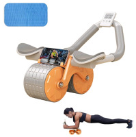 New In Box | Double Wheeled Abdominal Wheel w/ Timer, Phone Slot & Knee Padding Board