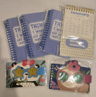 6 New | Assorted Office Lot Incluces 3 Journals 2 NoteBooks & 1 Mini Desk Calendar