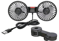 New in Box | Vehicle Double Head USB Powered Fan | See Photos For Measurements