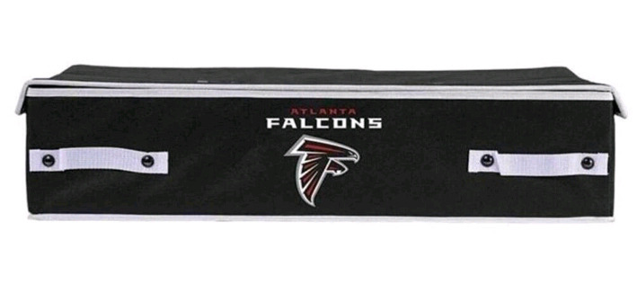 New Factory Sealed | NFL Atlanta Falcons Under Bed Storage Bins Measuring 26" x 18" x 6"