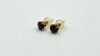 14KT Yellow Gold Natural Garnet (1.3ct) Earrings, Retail $450.00. Garnet is the birthstone for January.