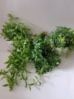 3 new hanging artificial plants