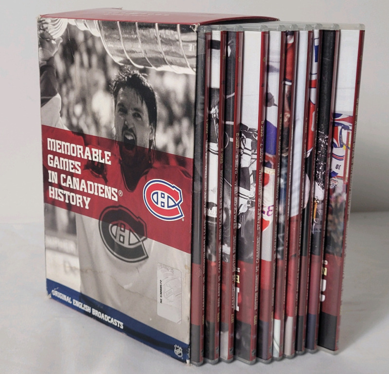 Montreal Canadians 1909-2009 100 Yeats of History Memorable Games in Canadians History 10-Disc Box Set . All Games in English