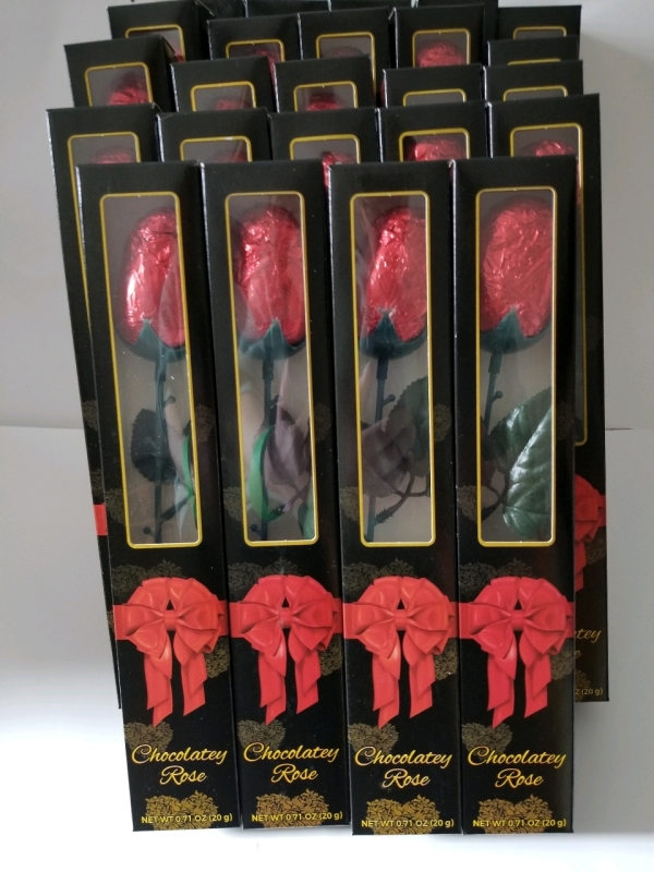 2 dozen new (20 gram) Chocolatey Rose's individually boxed bb 02/28/2026
