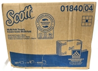 New Case of SCOTT Multi-Fold Towels - White #1840 : 16 Packs of 250 Towels ea, 4000 Total Towels | Retails Over $80!