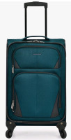New | U.S. Traveler Aviron Bay Expandable Softside Luggage with Spinner Wheels, Teal, Carry-on | See Photos For Measurements