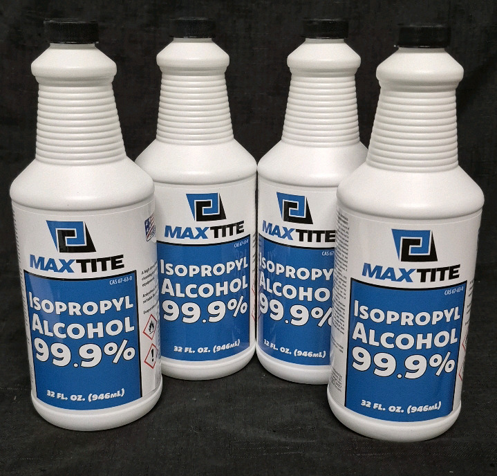 4 New Maxtite Isopropyl Alcohol 99.8% 946mL