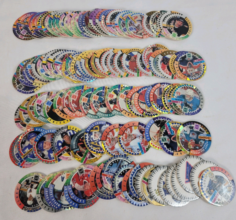 100+ 1994-95 NHL Hockey Canada Games Pogs