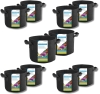 New Lumo-X 10-Pack 15-Gallon Grow Bags - Nonwoven Fabric Plant Pots with Heavy Duty Nonwoven Fabric and Handles | Retails Over $100!