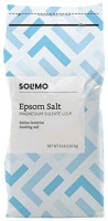 New | 8LB Bag Of Solimo Epsom Salt Magnesium Sulfate U.S.P | Saline Laxative Soaking Aid