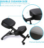 New In Box | Ergonomic Kneeling Chair, Adjustable Stool for Home and Office |Improve Your Posture with an Angled Seat - Thick Comfortable Moulded Foam Cushions | * Retails $144.99 * - 4