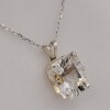 Sterling Silver Natural White Topaz (3.4ct) Pendant with Sterling Silver Chain, Retail $400.00.