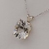 Sterling Silver Natural White Topaz (3.4ct) Pendant with Sterling Silver Chain, Retail $400.00. - 2