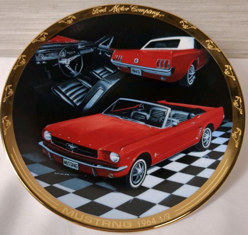 1964 Ford Mustang Stan Stokes 30th Anniversary Collection Plate 8" Diameter